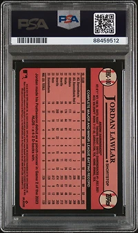 2024 Topps Silver Pack 1989 Chrome Promo T89c100 Jordan Lawlar PSA 10