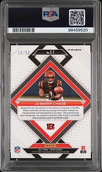 2021 Panini Prizm Emergent E7 Ja'marr Chase PSA 10