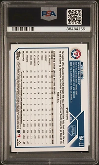 2023 Topps Chrome Rookie Autograph Rajj Josh Jung PSA 10