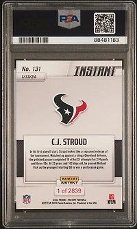 2023 Panini Instant Nfl 131 C.j. Stroud PSA 9