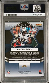 2022 Panini Mosaic 107 Antonio Gates Tessellation PSA 10
