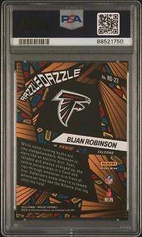 2023 Panini Mosaic Razzle Dazzle Rd23 Bijan Robinson PSA 9