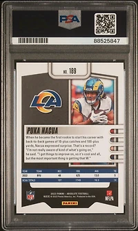 2023 Panini Absolute 189 Puka Nacua Green PSA 10
