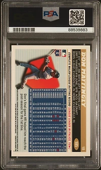 1996 Topps 185 Don Mattingly PSA 8