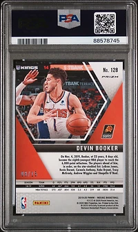 2019 Panini Mosaic 128 Devin Booker Blue Fluorescent PSA 10