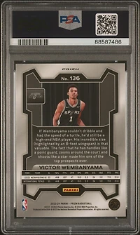 2023 Panini Prizm 136 Victor Wembanyama Green Prizm PSA