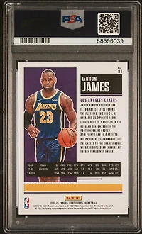 2020 Panini Contenders 81 Lebron James PSA 10