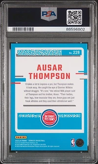 2023 Panini Donruss 228 Ausar Thompson Red Choice PSA 10