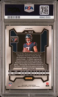 2023 Panini Prizm 302 Cj Stroud Variation PSA