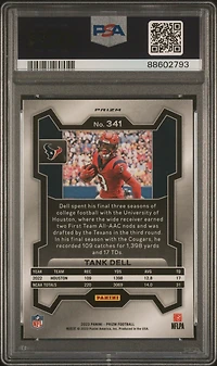 2023 Panini Prizm 341 Tank Dell Lazer Prizm PSA