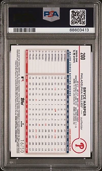 2024 Topps 200 Bryce Harper Mother's Day Hot Pink PSA 9