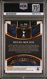 2022-23 Panini Select Premier League Equalizers 18 Heung-min Son PSA 10
