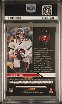 2022 Panini Limited 95 Tom Brady Silver PSA 9