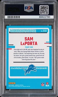 2023 Panini Donruss 332 Sam Laporta PSA 10