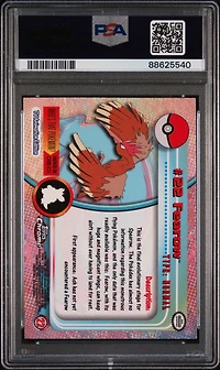 2000 Topps Chrome Pokemon T.v. 22 Fearow PSA 9