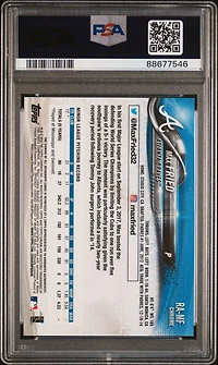 2018 Topps Chrome Rookie Autograph Ra-mf Max Fried PSA