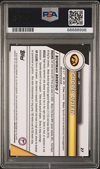 2023 Bowman University Chrome 27 Cooper Dejean Pink Refractor PSA 10