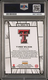 2023 Panini Prizm Draft Picks Manga Mga12 Tyree Wilson PSA 10