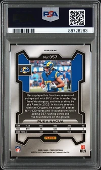2023 Panini Prizm 357 Puka Nacua Disco Prizm PSA 9