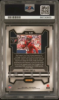 2023 Panini Prizm 341 Tank Dell Green Wave PSA 10