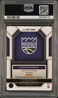 2022 Panini Prizm Rookie Signatures Rsikmu Keegan Murray Choice PSA 10