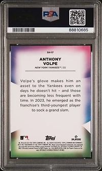 2023 Bowman's Best Shellacked Sh17 Anthony Volpe PSA 10