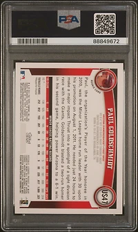 2011 Topps Update Us47 Paul Goldschmidt Diamond Anniversary PSA 10