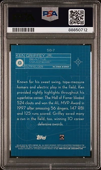 2024 Topps Superstar Blueprint Sb7 Ken Griffey Jr. PSA 9