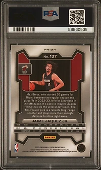 2023 Panini Prizm 137 Jaime Jaquez Jr. Silver Prizm PSA 10