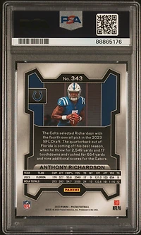 2023 Panini Prizm 343 Anthony Richardson PSA