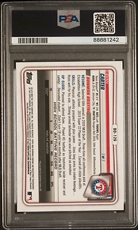 2020 Bowman Draft Bd126 Evan Carter PSA 10