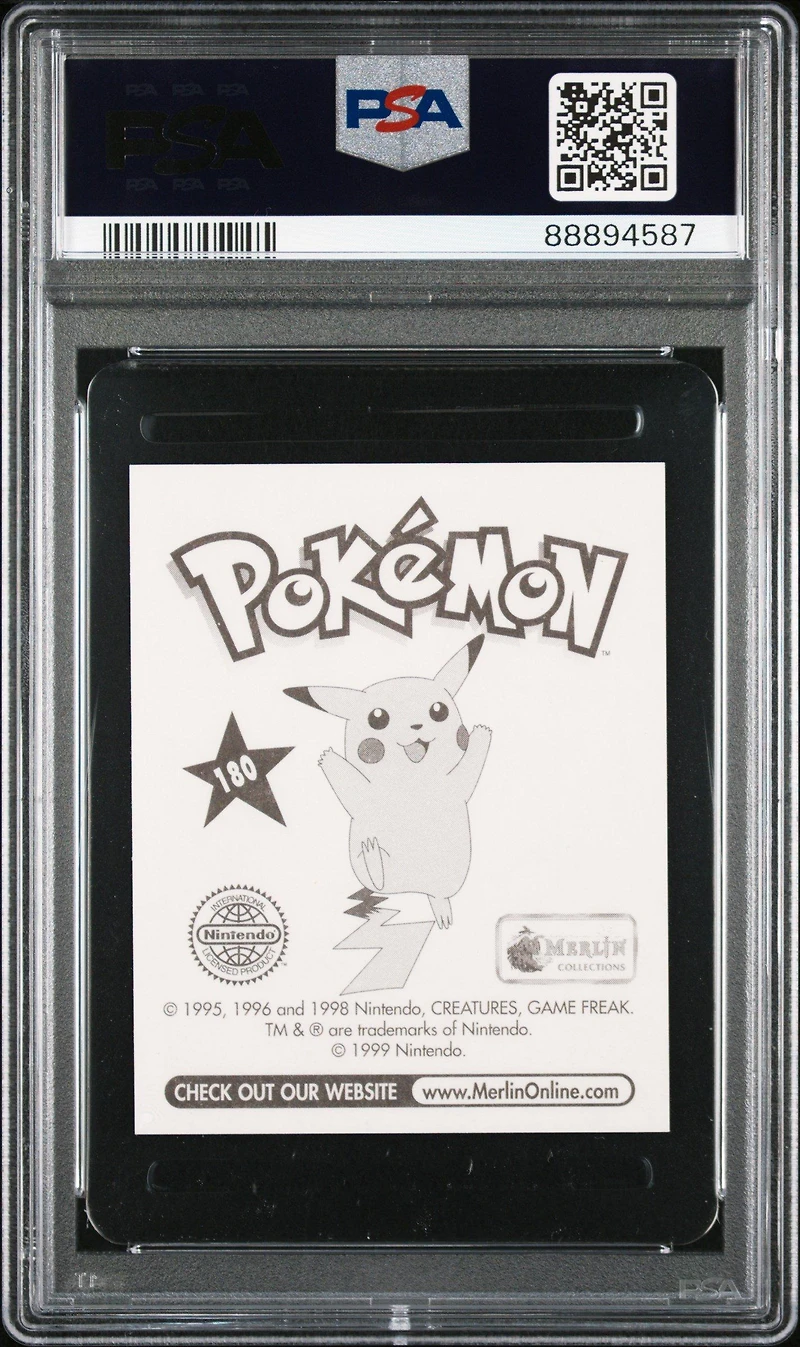 1999 Merlin Pokemon 180 Charizard PSA