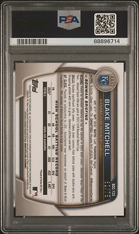 2023 Bowman Draft Sapphire Edition Bdc133 Blake Mitchell Yellow PSA 9