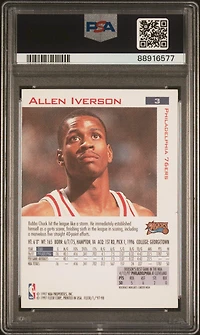 1997 Fleer 3 Allen Iverson PSA 10