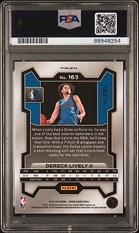 2023 Panini Prizm 163 Dereck Lively Ii Purple Prizm PSA 10
