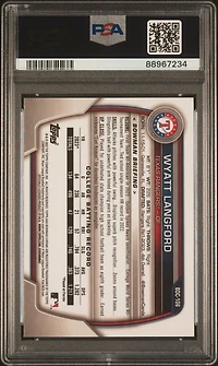 2023 Bowman Draft Bdc106 Wyatt Langford Chrome-sky Blue PSA 10