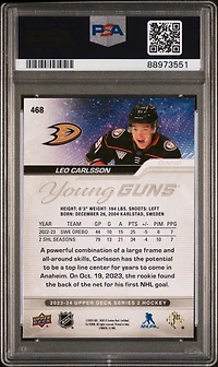 2023 Upper Deck 468 Leo Carlsson PSA
