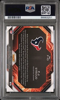 2023 Panini Prizm Fireworks F10 Cj Stroud PSA 10