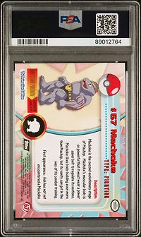 1999 Topps Pokemon Tv 67 Machoke Foil PSA 9