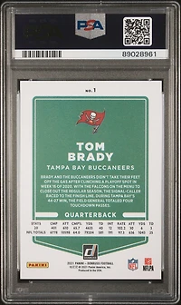 2021 Panini Donruss 1 Tom Brady PSA 9