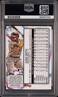 2023 Topps Cosmic Chrome 184 Juan Soto Nucleus PSA 10