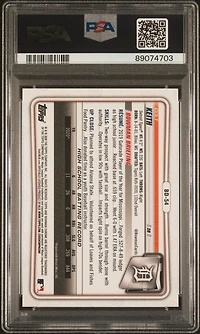 2020 Bowman Draft Chrome Sapphire Edition Bd54 Colt Keith PSA 10