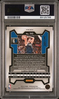 2023 Panini Prizm 110 Luka Doncic Red Prizm PSA 9