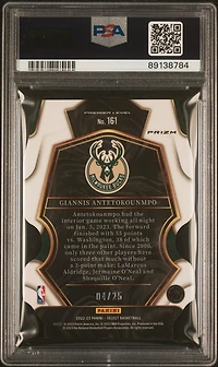 2022 Panini Select 161 Giannis Antetokounmpo Tie-dye Die-cut PSA 9