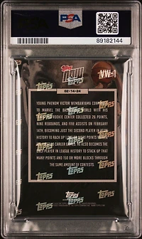 2023 Topps Now Vw1 Victor Wembanyama PSA 9