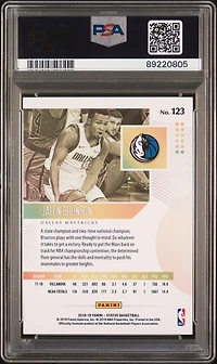 2018 Panini Status 123 Jalen Brunson Green PSA 10
