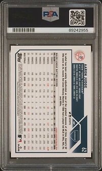 2023 Topps Chrome 62 Aaron Judge Prism Refractor PSA 10