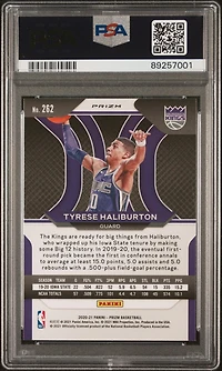2020 Panini Prizm 262 Tyrese Haliburton Green Prizm PSA 10