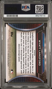 2023 Bowman Draft Bowman Draft Night 9 Wyatt Langford Refractor PSA 10