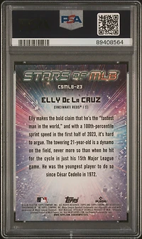 2024 Topps Stars Of Mlb Chrome Csmlb23 Elly De La Cruz PSA 10